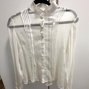 Christian Lacroix 100% silk blouse